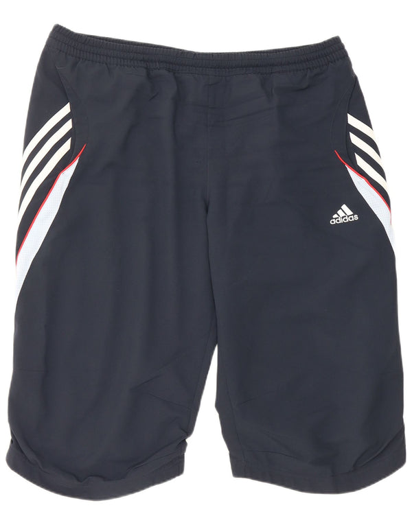 Adidas Mens Climalite Sport Shorts Grande Azul Marino Colorblock Poliéster