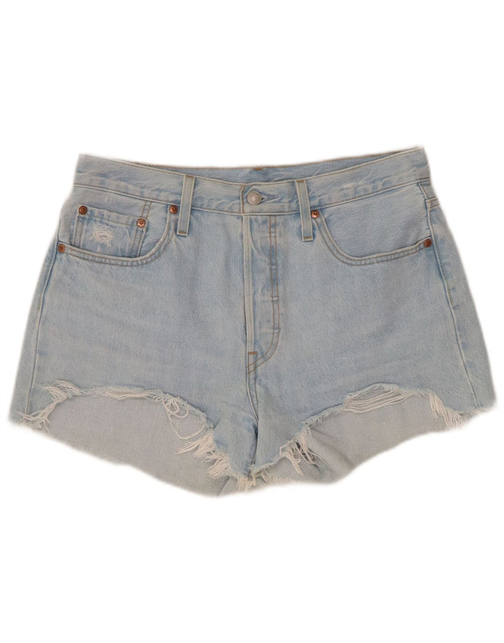 Levi's Mujer 501 Shorts De Mezclilla Mediano W30 Azul