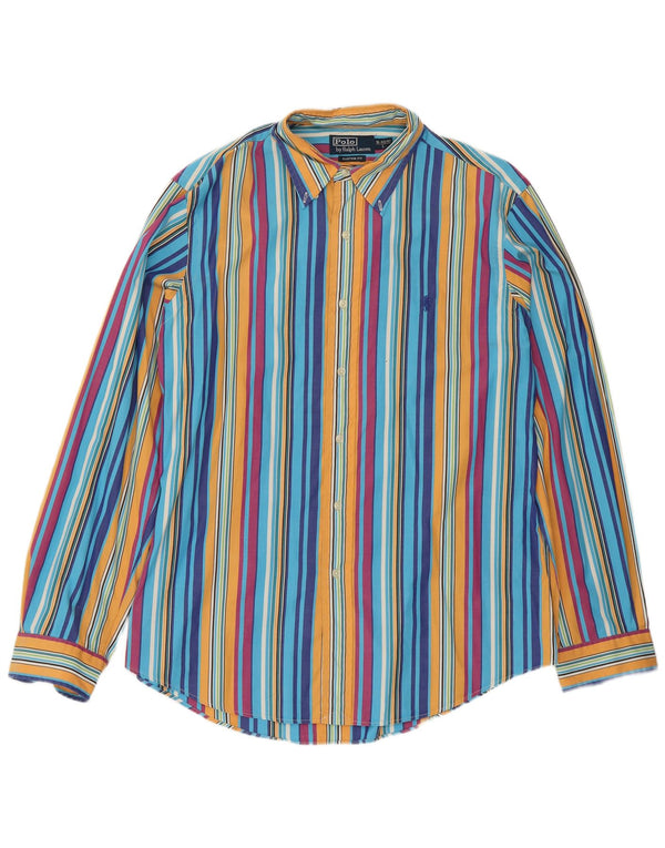 Polo Ralph Lauren Camisa Hombre Talla 16 40/41 Grande Rayas Multicolor