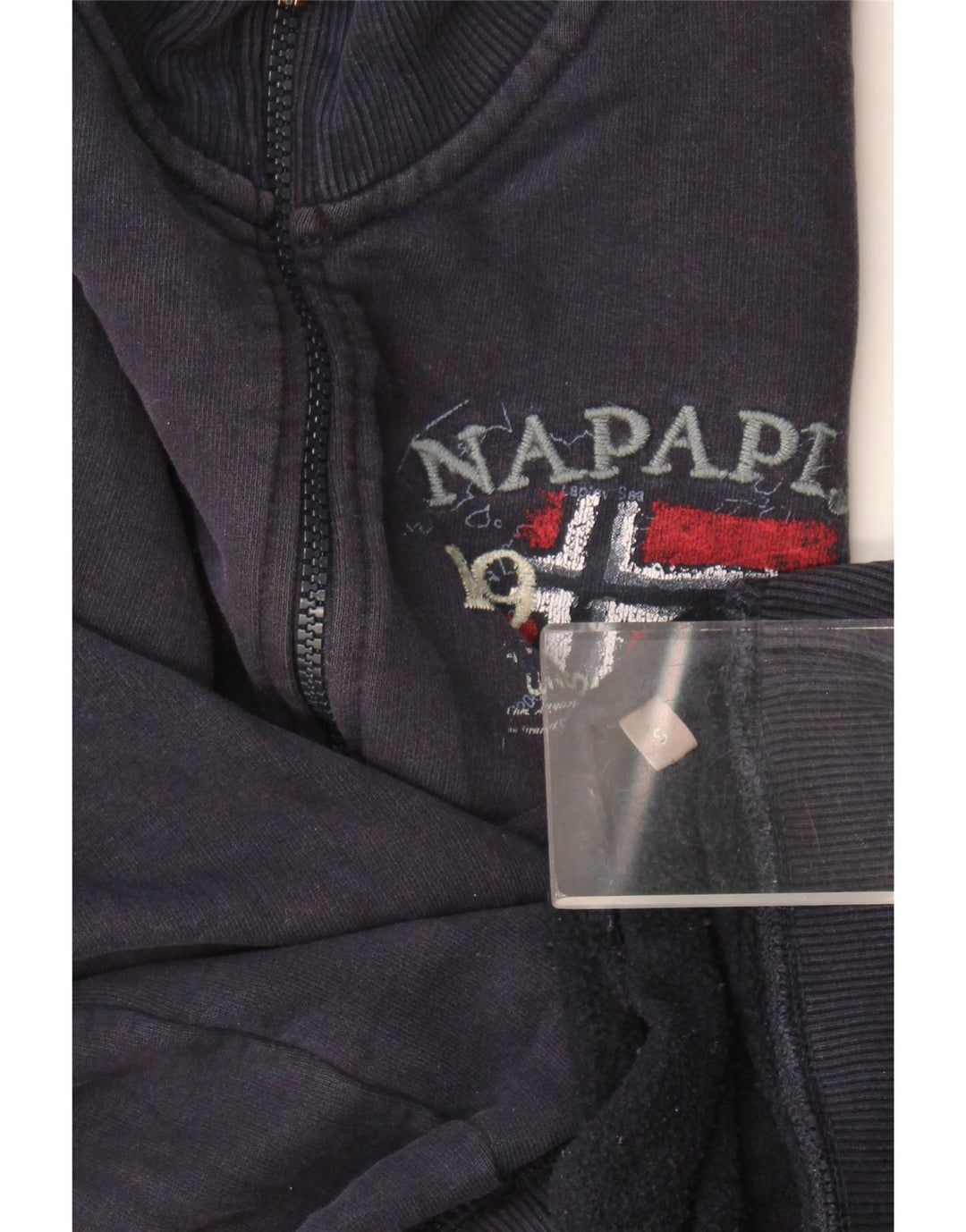 Napapijri Mens Graphic Chándal Top Chaqueta Pequeño Azul Marino