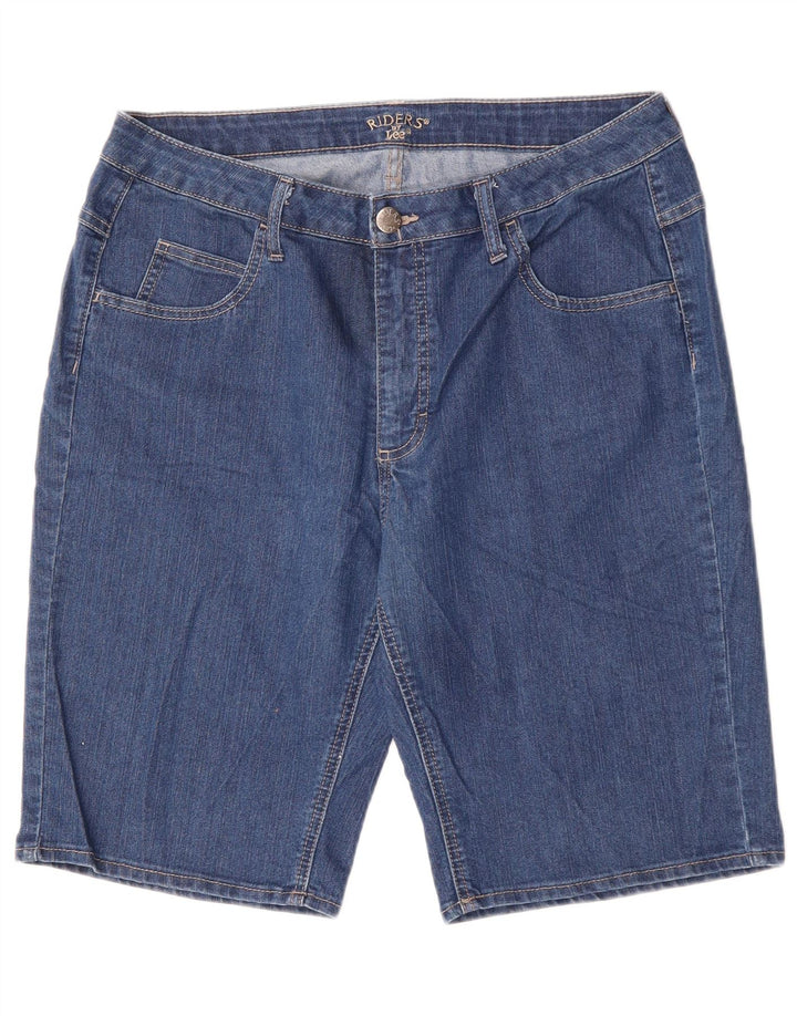 LEE Pantalones cortos vaqueros para mujer Riders US 14 XL W34 Algodón azul
