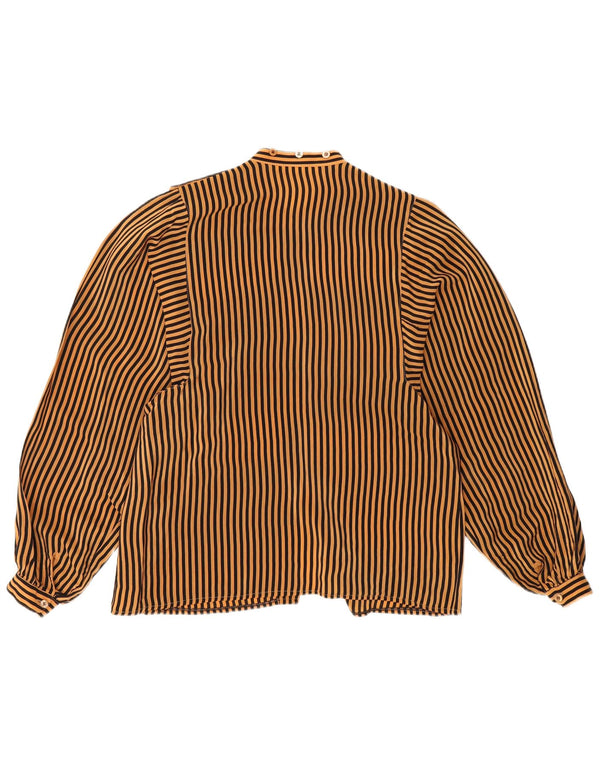 Blusa Monnalisa Mujer IT 44 Acetato Rayas Marrón Medio