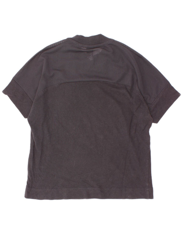 Adidas Mujer Crop Graphic Camiseta Top UK 4/6 XS Negro