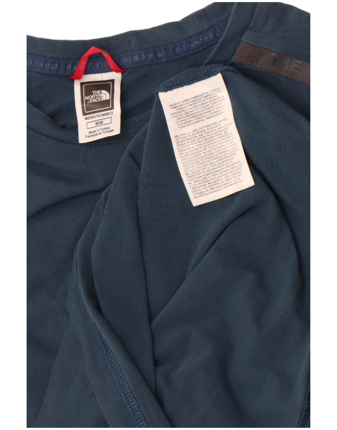 Camiseta The North Face Hombre Top Azul Medio Algodón