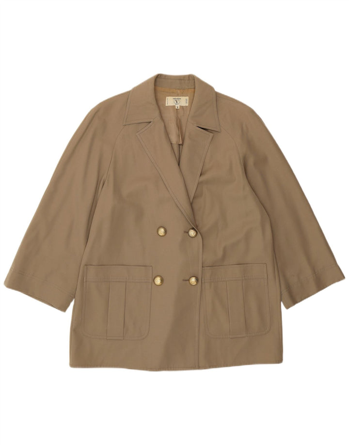 Valentino Mujer Miss V Chaqueta Blazer Extragrande IT 40 Small Beige