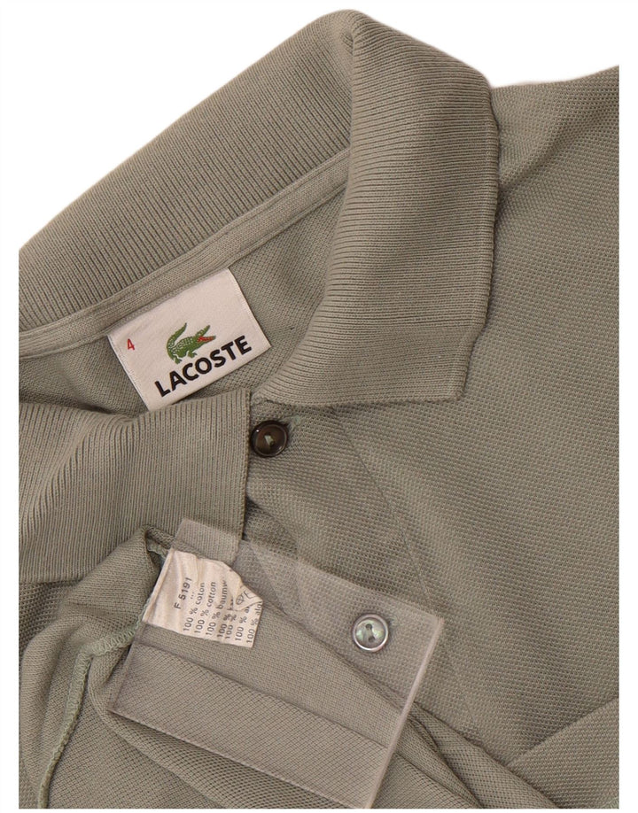 Polo Lacoste para hombre talla 4 mediano algodón caqui