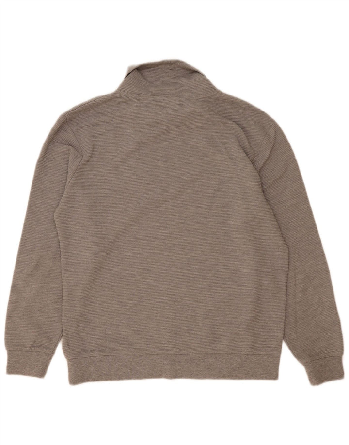 Zara Hombre Roll Neck Jumper Sweater Grande Poliéster Gris