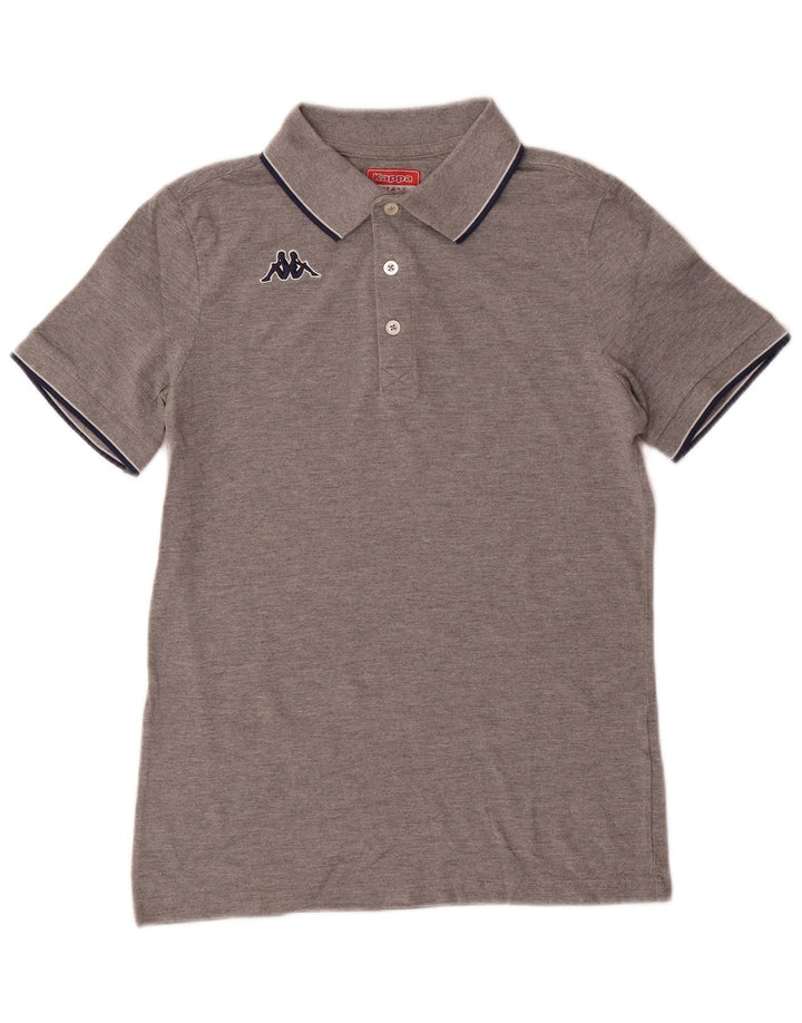Kappa Polo Hombre Pequeño Gris Moteado