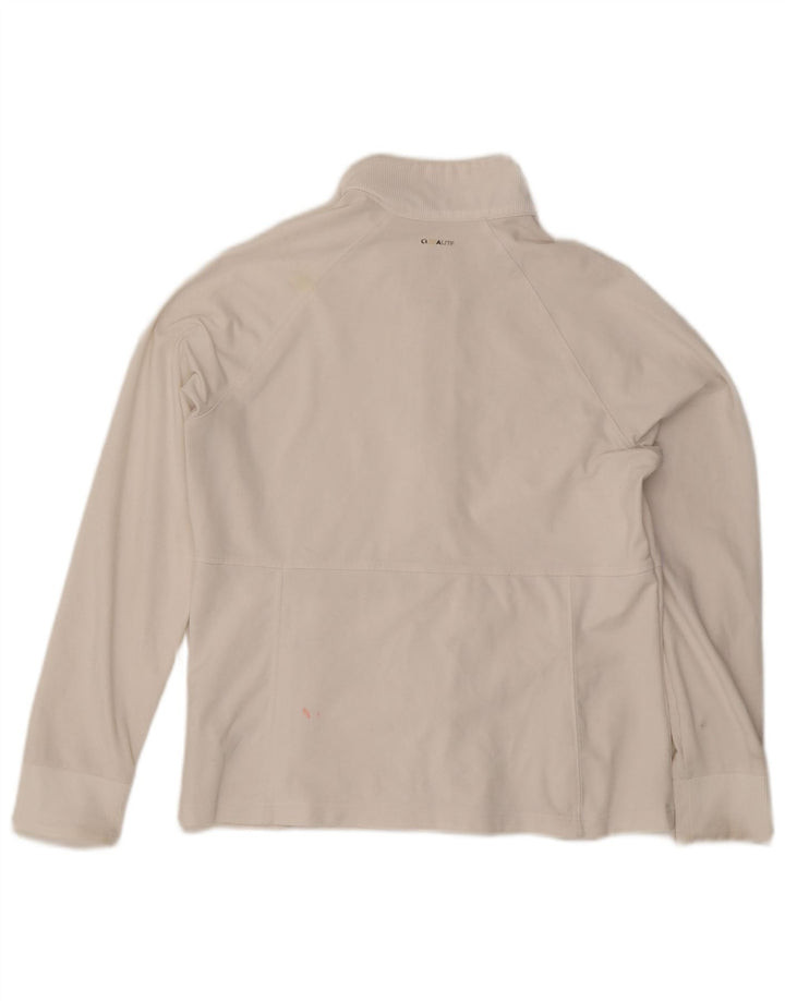 Adidas - Chaqueta de chándal para mujer, talla 40, poliéster blanco grande