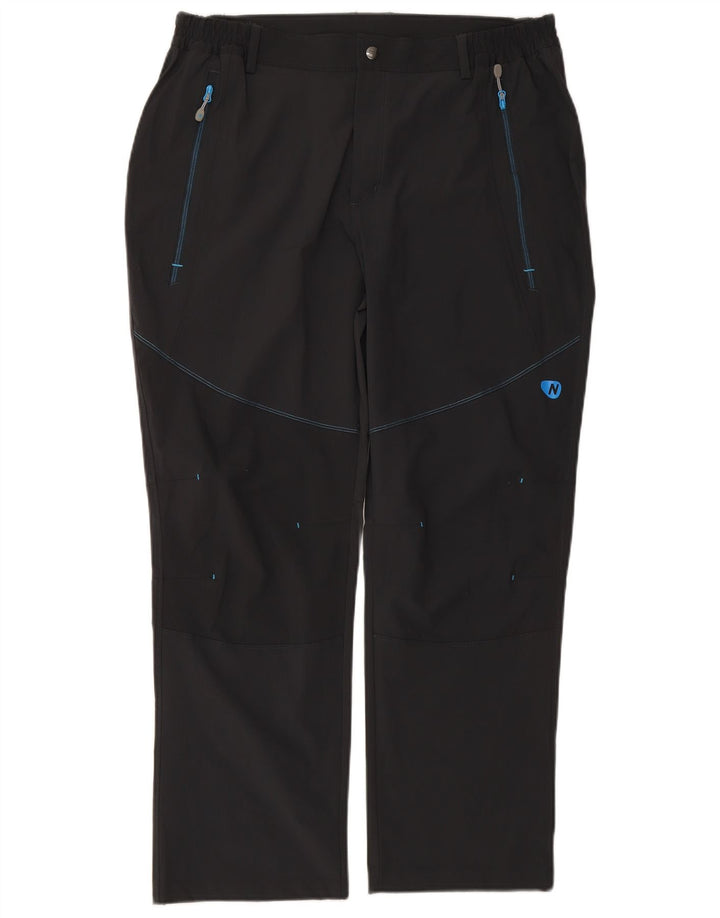 NORDSEN Pantalón chino recto para hombre IT 54 2XL W38 L28 Poliamida gris