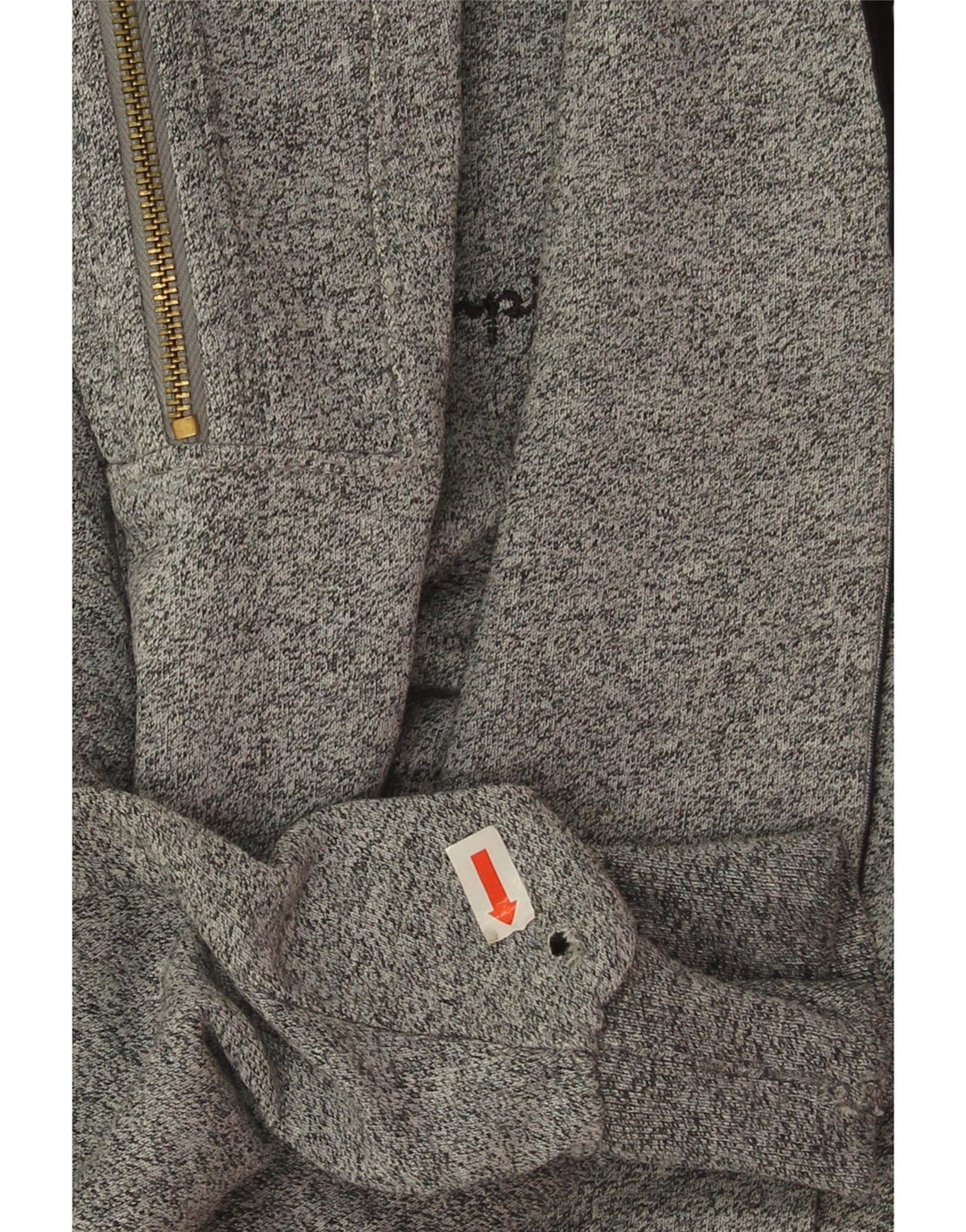 Champion Sudadera Con Gráfico Y Cuello Con Cremallera Jumper Gris Medio Colorblock