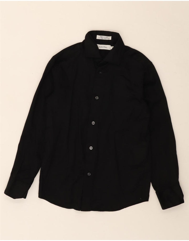 CALVIN KLEIN Camisa Niño 7-8 Años Negro Algodón