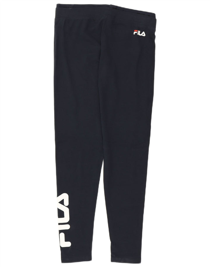 Fila Leggings gráficos para mujer Reino Unido 44 Grande Algodón azul marino