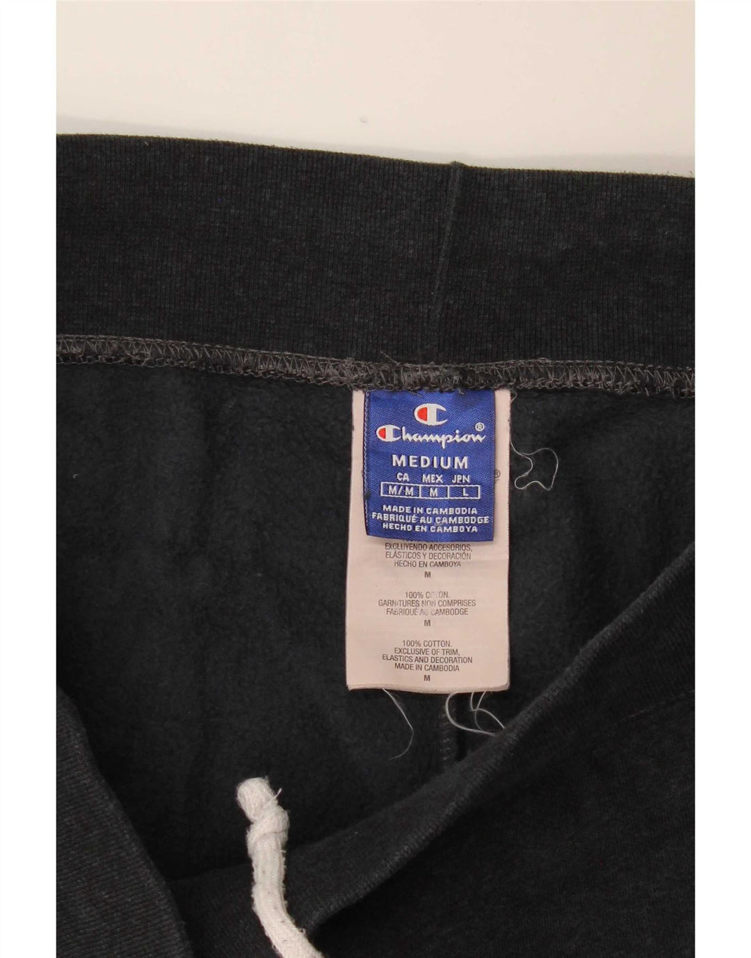 Champion Pantalones De Chándal Gráfico Joggers De Algodón Gris Medio |