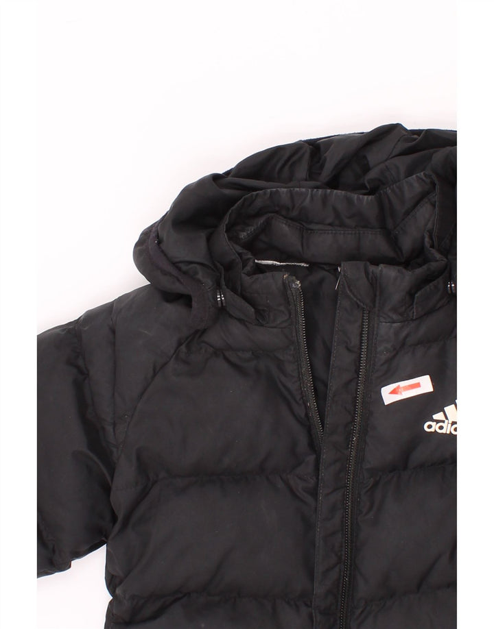 Adidas Chaqueta acolchada con capucha para niño 3-4 años negro