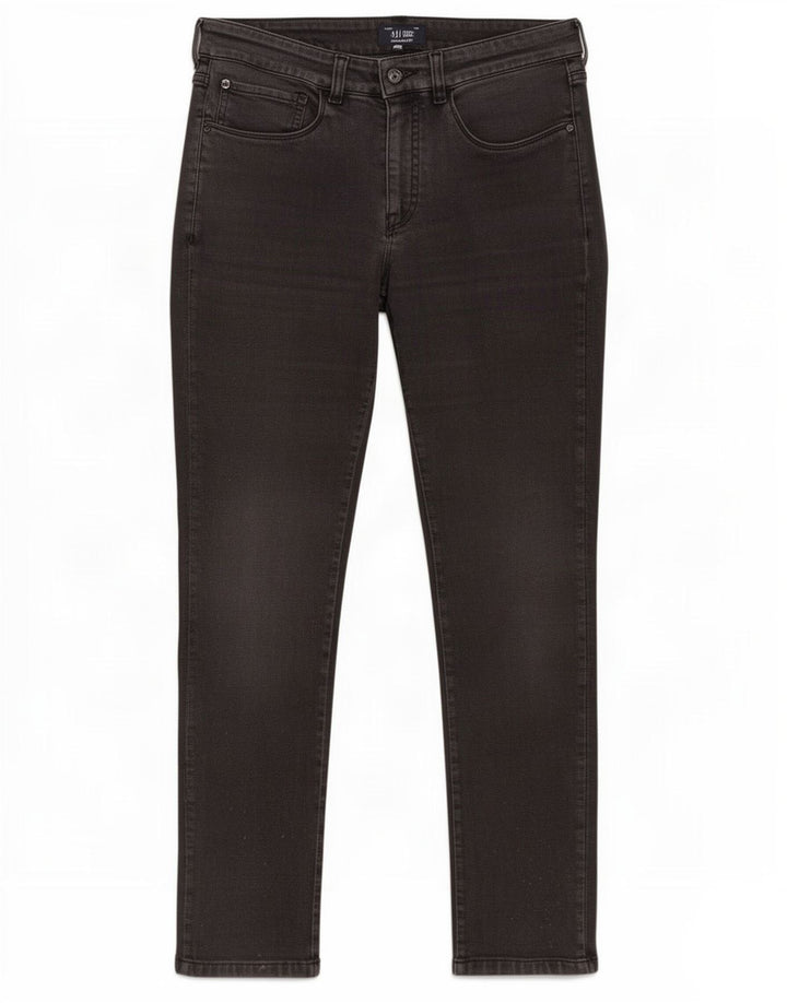 Vaqueros Armani Mujer Slim W27 L28 Algodón Negro