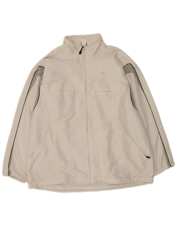 Domyos Chaqueta De Chándal Hombre 2XL Blanco Colorblock Poliéster