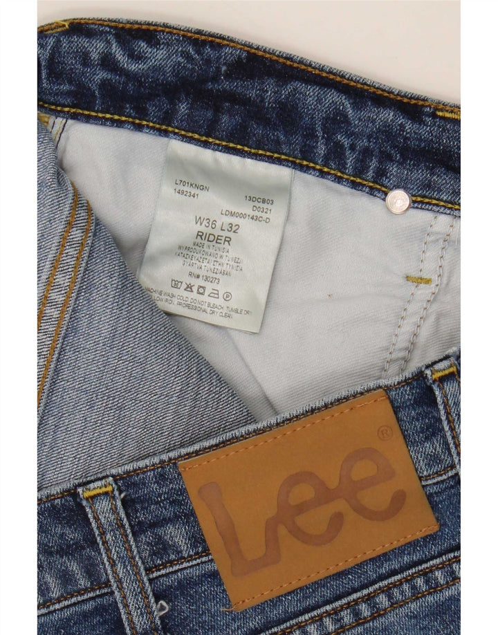 Vaqueros Lee Rider Slim para hombre W36 L32 Algodón azul