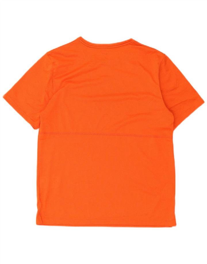 Camiseta Nike Dri Fit Graphic para hombre, parte superior de poliéster naranja medio