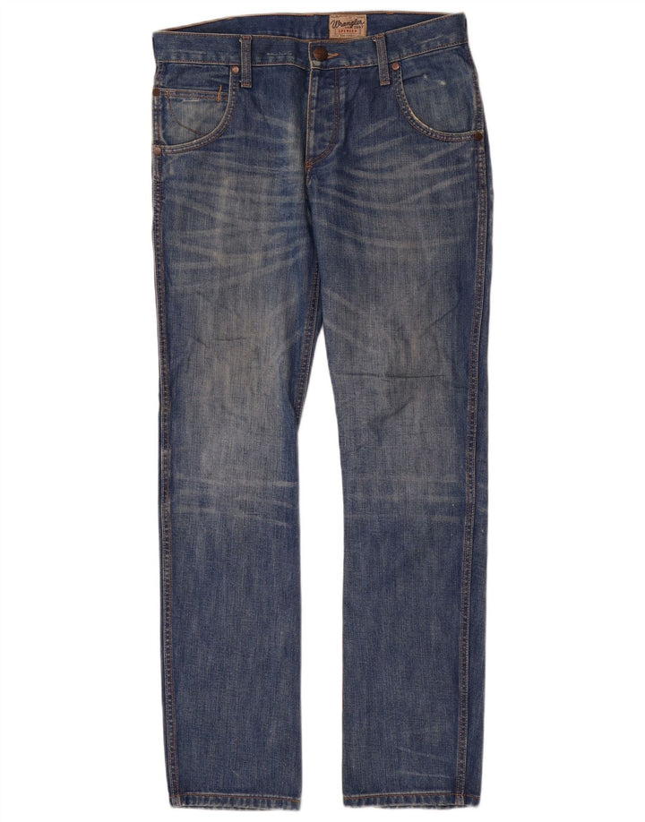 Wrangler Hombre Spencer Slim Jeans W32 L34 Algodón Azul