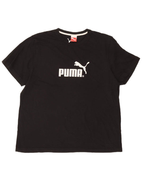 Puma Camiseta gráfica para hombre Top 2XL Negro