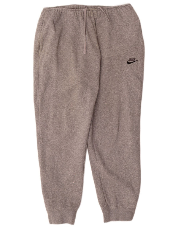Nike - Pantalones de chándal para hombre, talla XL, algodón moteado gris