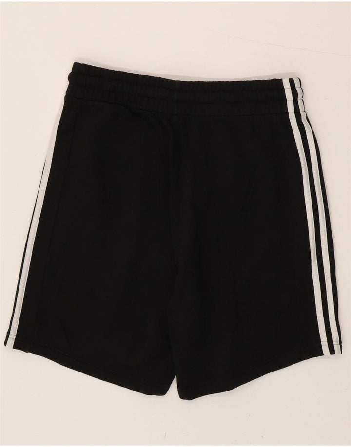 Adidas - Pantalones cortos deportivos para hombre, algodón negro mediano