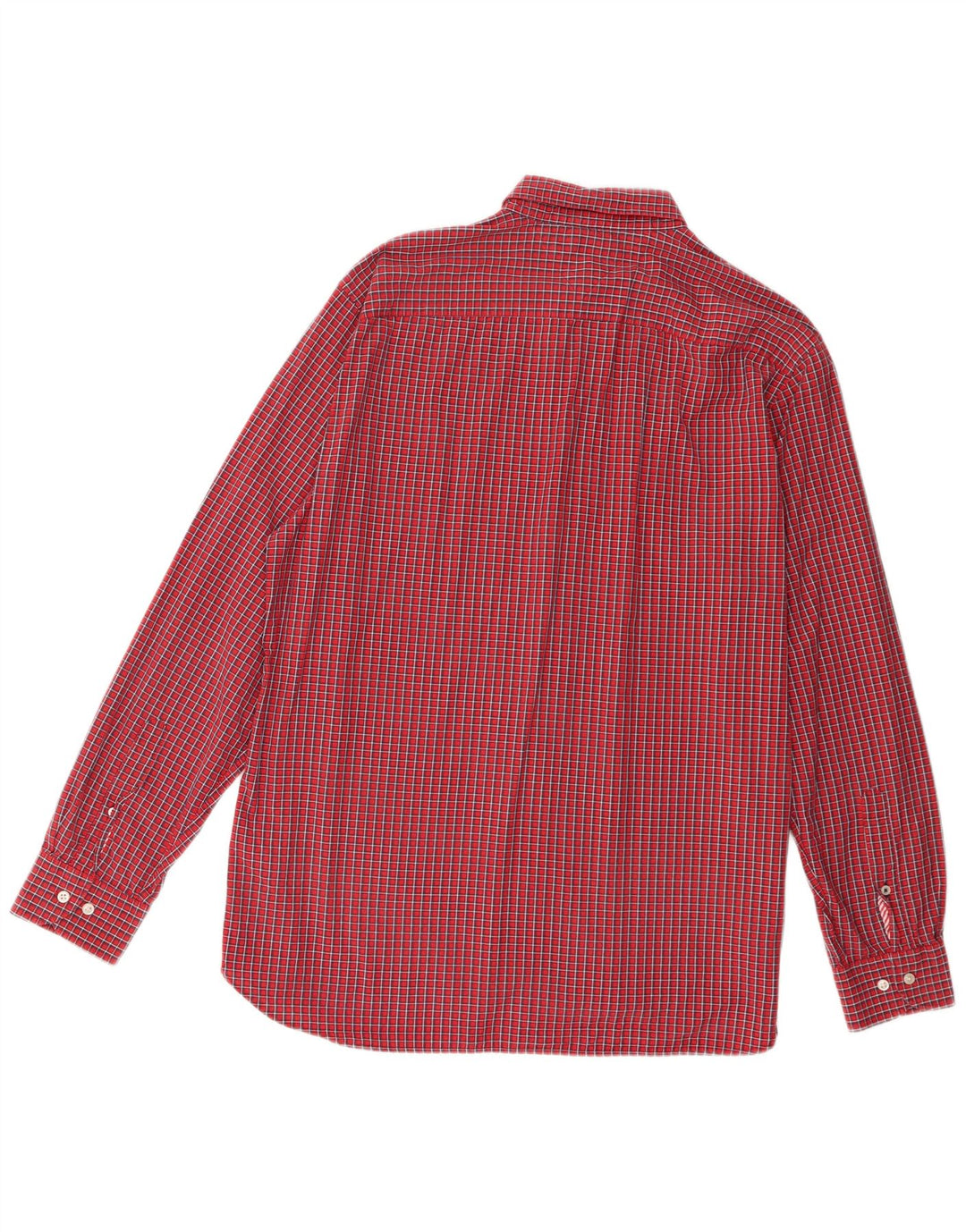 Camisa Tommy Hilfiger Hombre XL Algodón Cuadros Rojos