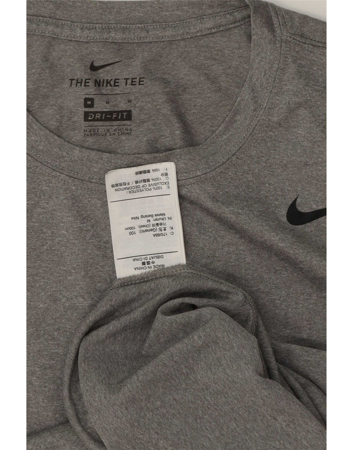 Camiseta Nike Dri Fit para hombre Top poliéster gris medio