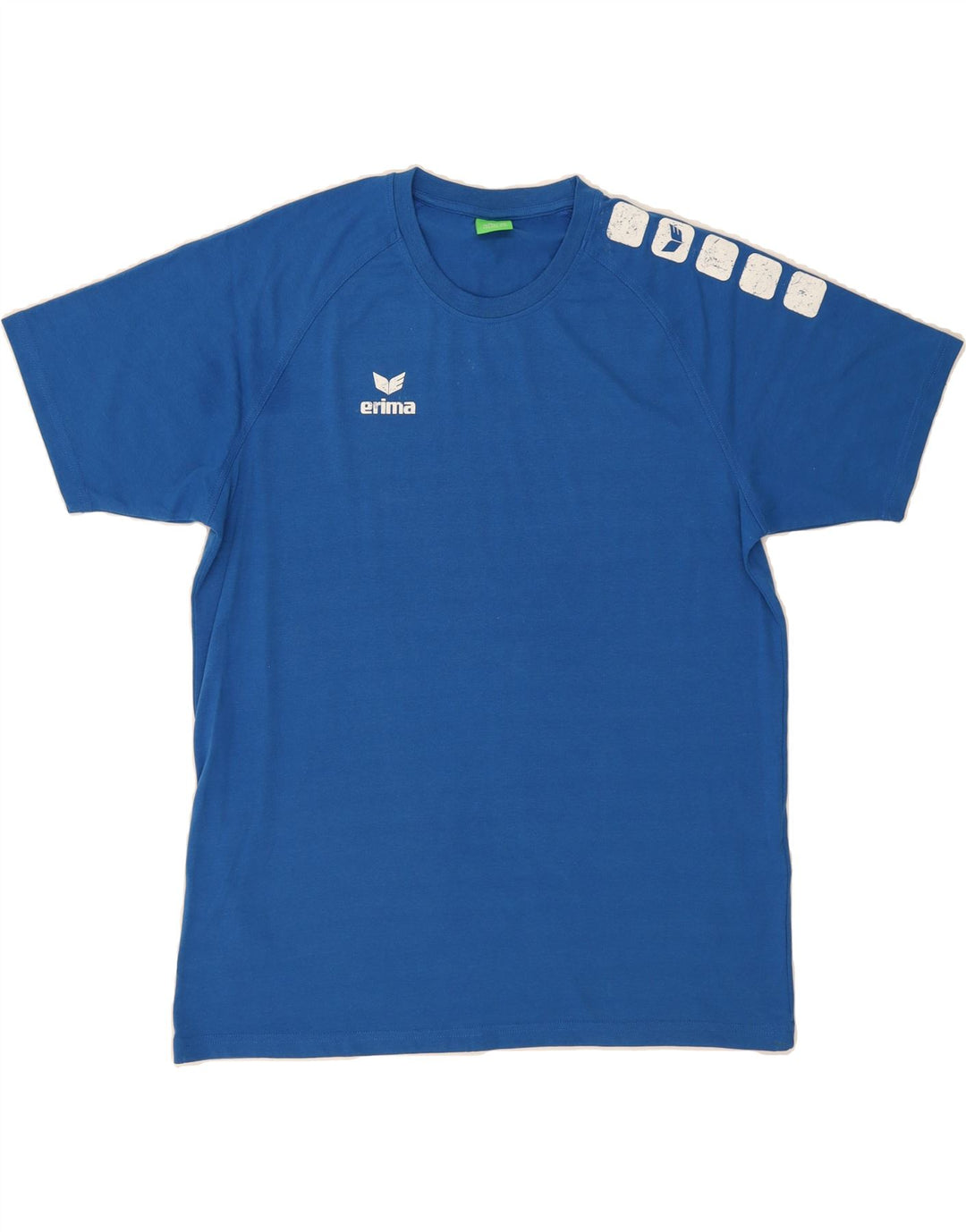 ERIMA Mens T-Shirt Top 2XL Blue Cotton Vintage Erima and Second-Hand Erima from Messina Hembry 