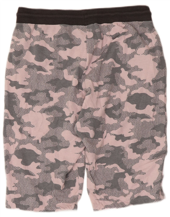 REEBOK Pantalones cortos deportivos para mujer UK 44 Poliéster de camuflaje gris medio