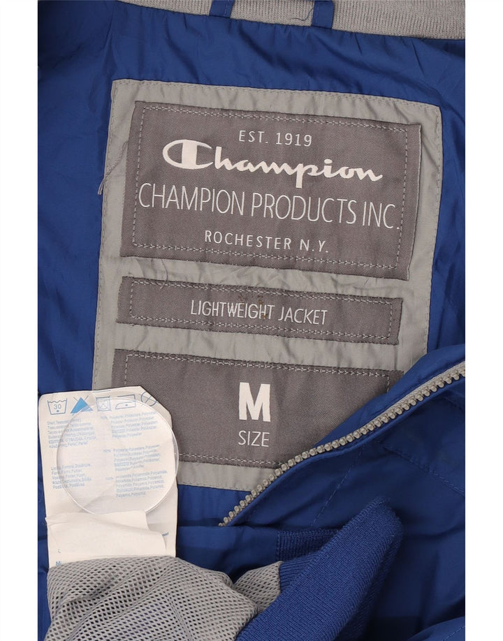 Champion Chaqueta Bomber para Hombre UK 38 Poliéster Azul Medio