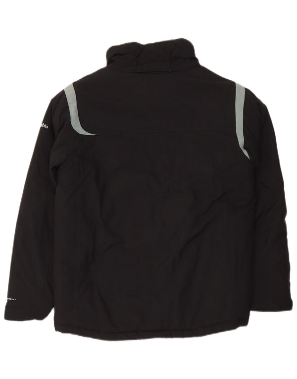 Columbia Chaqueta acolchada con capucha para niño 14-15 años Nylon color block negro