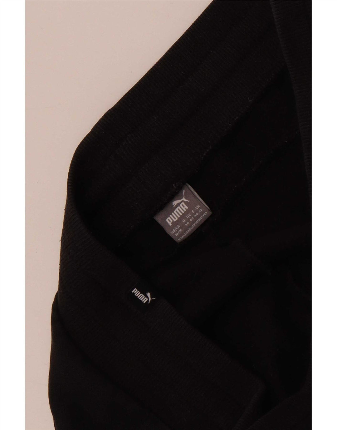 Puma Mujer Chándal Pantalones Joggers UK 12 Medium Negro