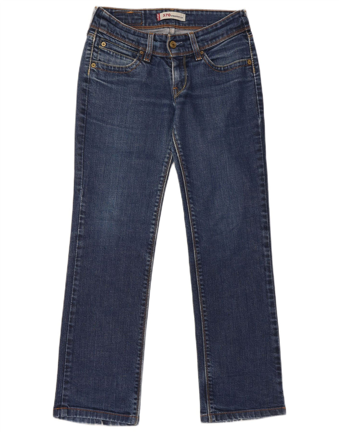 Vaqueros Levi's Mujer 570 Rectos W28 L28 Algodón Azul