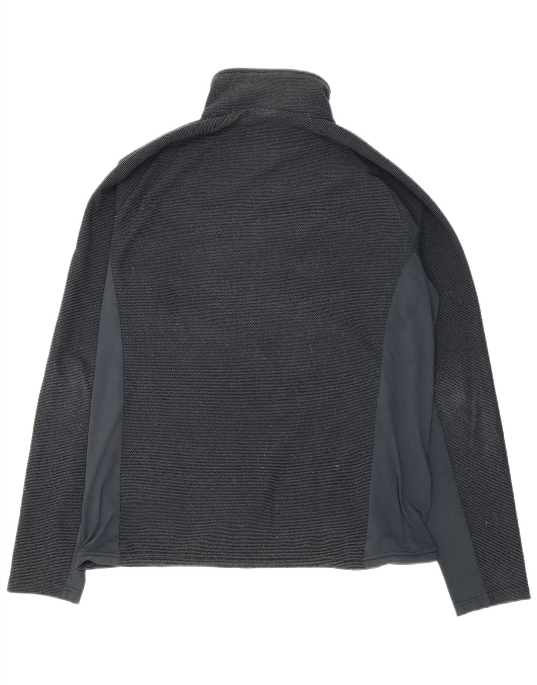 RAB - Sudadera con cuello y cremallera para hombre, talla grande, color negro, poliéster