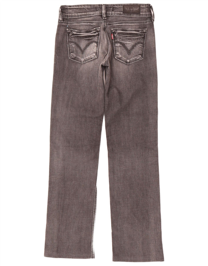 Levi's Vaqueros Rectos 570 Para Mujer W27 L31 Algodón Gris