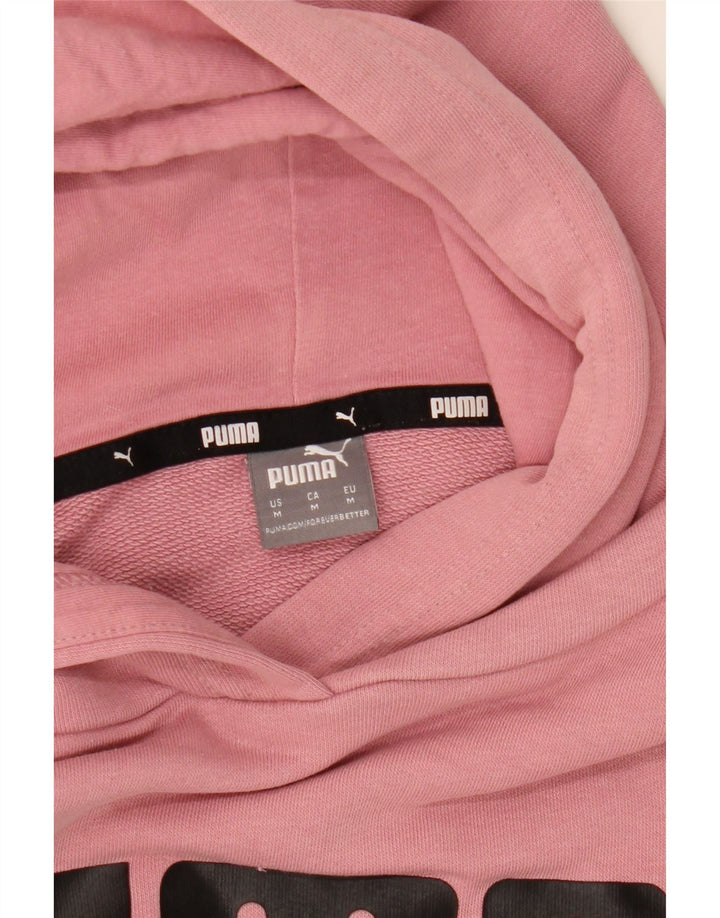 Sudadera Con Capucha Gráfica Puma Rosa Mediano |