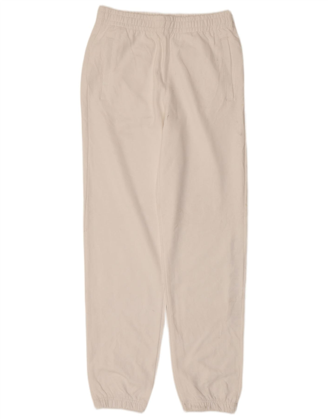 CALVIN KLEIN Hombre Pantalones de chándal con estampado gráfico Joggers Medium White Cotton