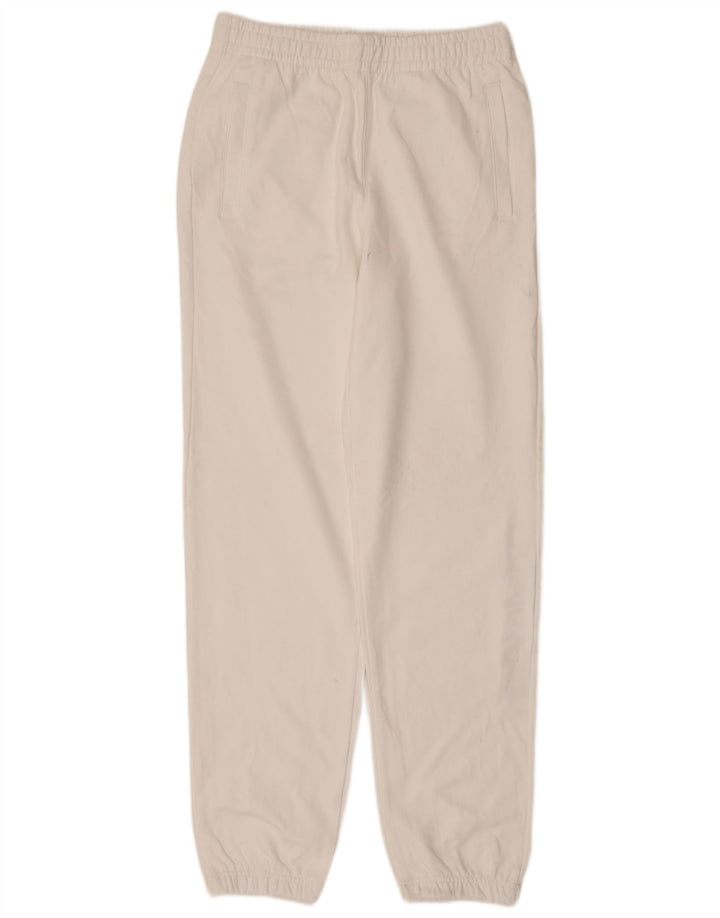 CALVIN KLEIN Hombre Pantalones de chándal con estampado gráfico Joggers Medium White Cotton