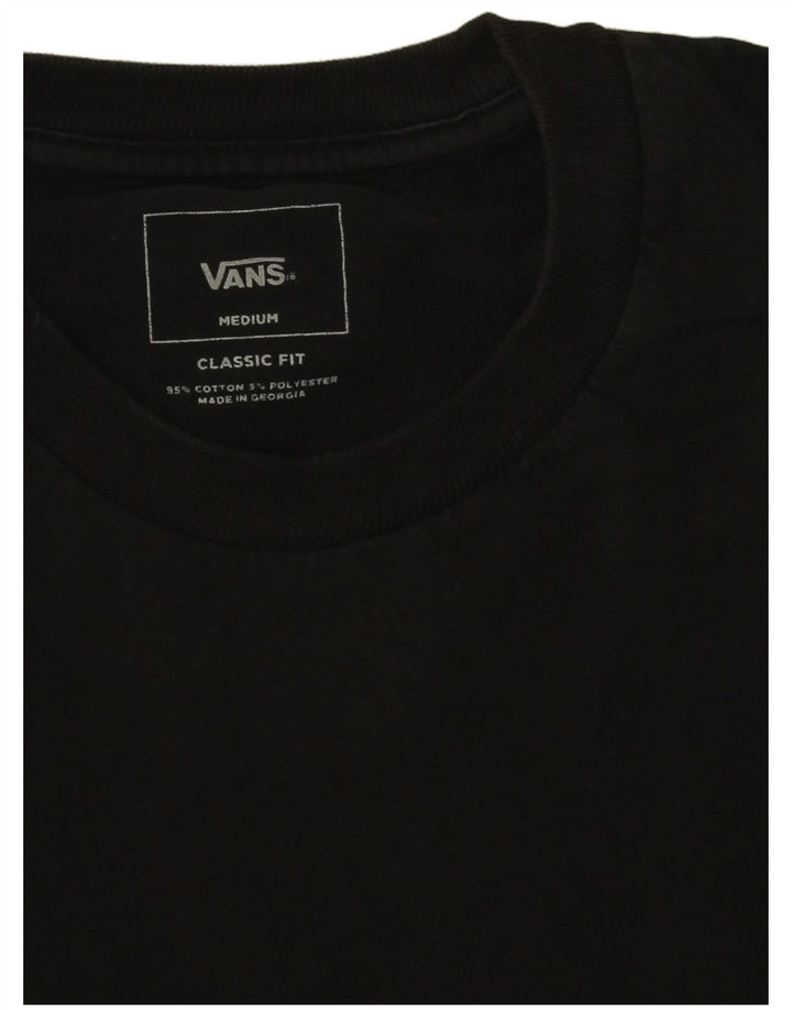 Vans Hombre Classic Fit Camiseta Top Medium Black Colorblock Algodón