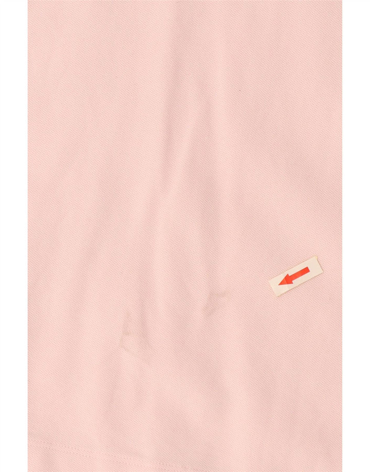 LACOSTE Polo de corte regular para hombre talla 9 4XL algodón rosa