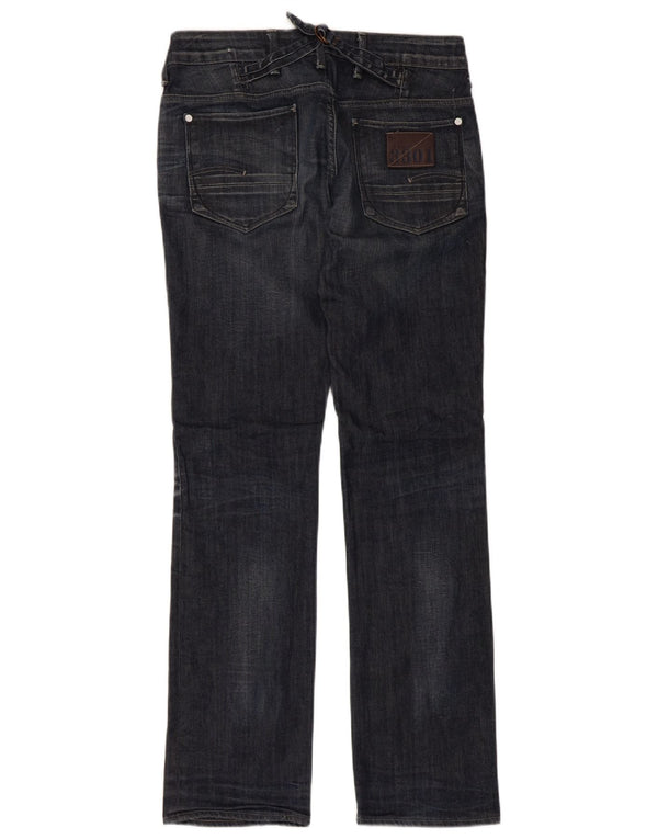 Vaqueros Rectos G-Star Mujer W30 L32 Azul Marino Algodón