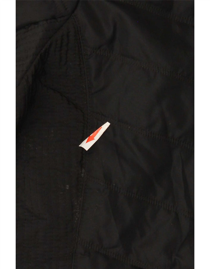 Marks & Spencer Abrigo acolchado con capucha para mujer UK 22 3XL Poliéster negro