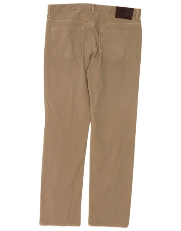 Burberry Pantalones casuales rectos para hombre W35 L32 Algodón beige