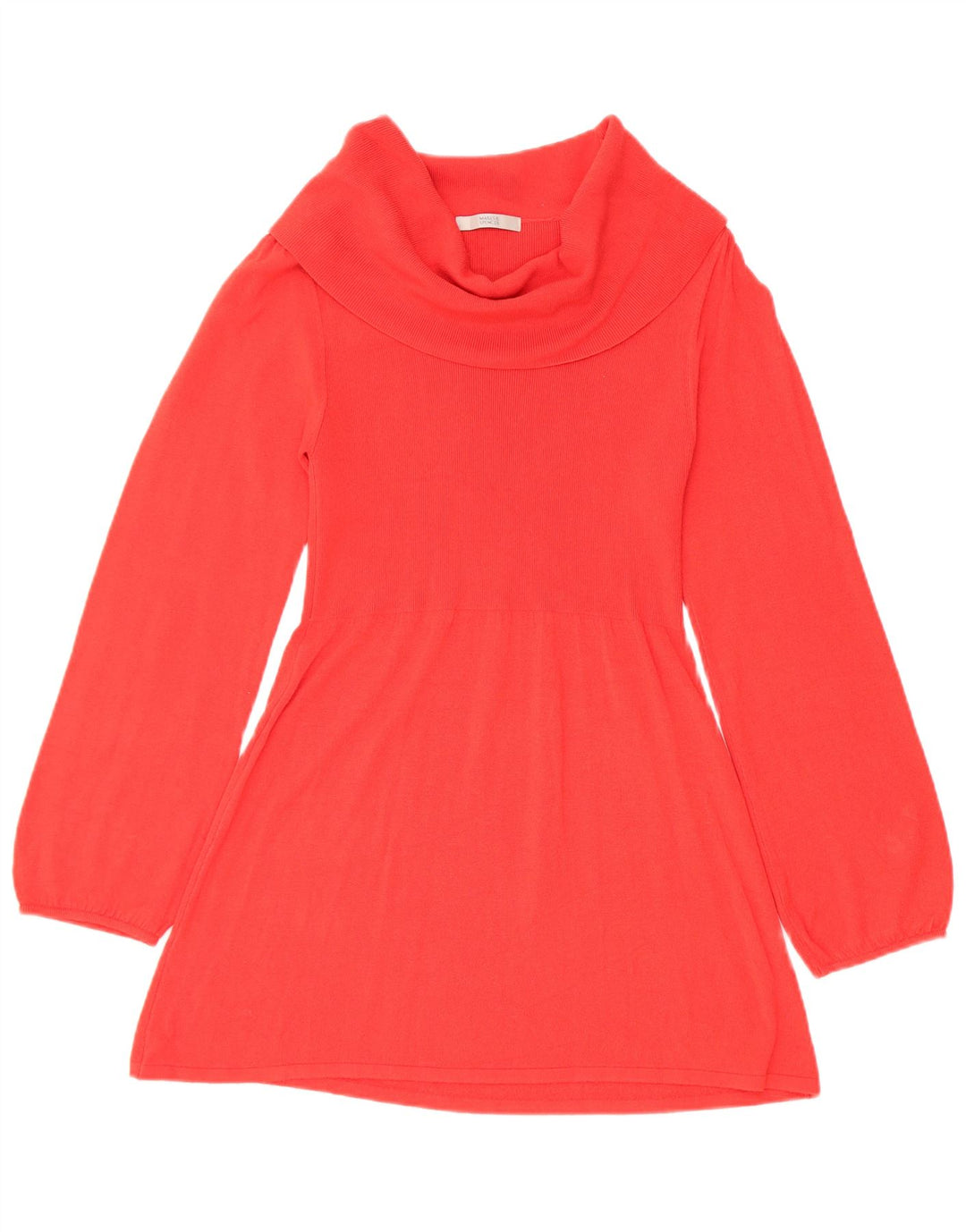 Marks & Spencer Top tipo túnica de manga larga con cuello vuelto para mujer UK 8 Small Rojo