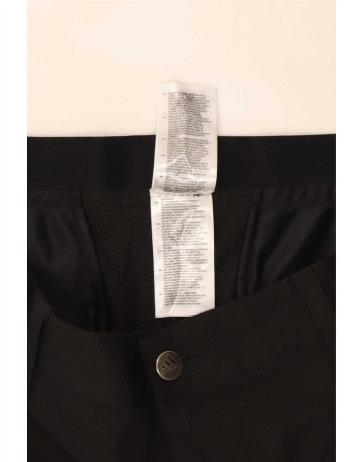 Adidas Pantalones Chinos Slim Para Hombre W34 L29 Poliéster Negro