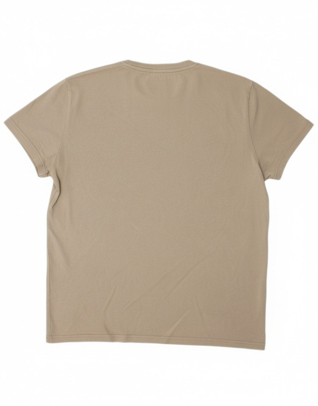 TOMMY HILFIGER Mens T-Shirt Top Medium Beige Cotton