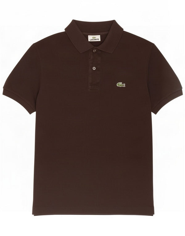 Polo Lacoste para hombre talla 3 Small Brown Cotton