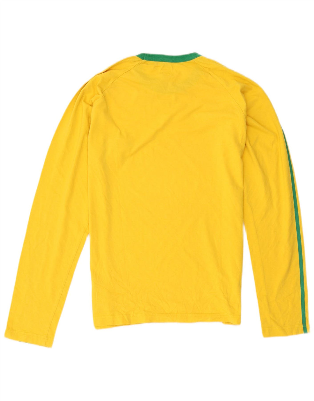 Adidas Hombre Top Manga Larga Algodón Amarillo Medio